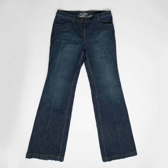 New York & Company Denim - New York & Company Women's Size 10‎ Blue Low Rise Skinny Flare Jeans